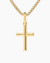 Cross Pendant in 18K Yellow Gold, 24mm